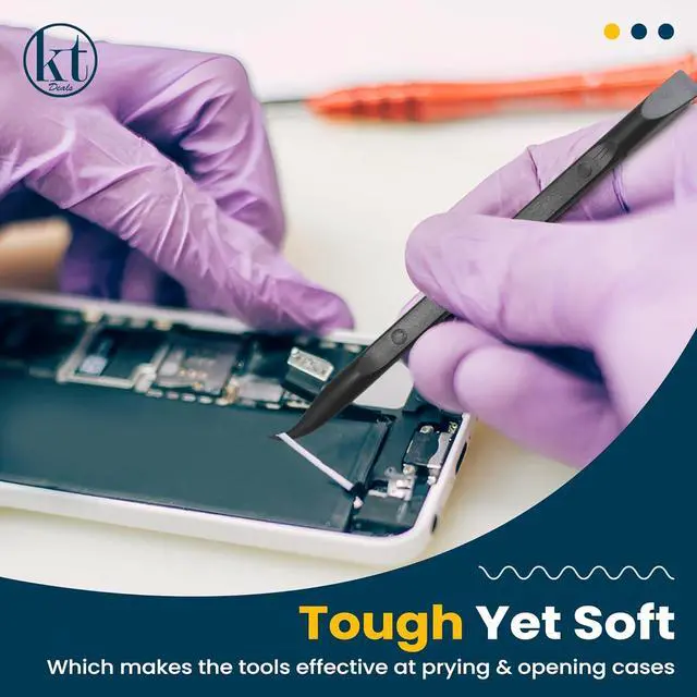 Alt view image 7 of 7 - Spudger Pry Tool Kit Electronics Repair Opening Tools Plastic & Metal Spudger Tool Kit Prying Open Tool for Laptop Cell Phone Tablet Computer Smartphones and Other Electronic Devices