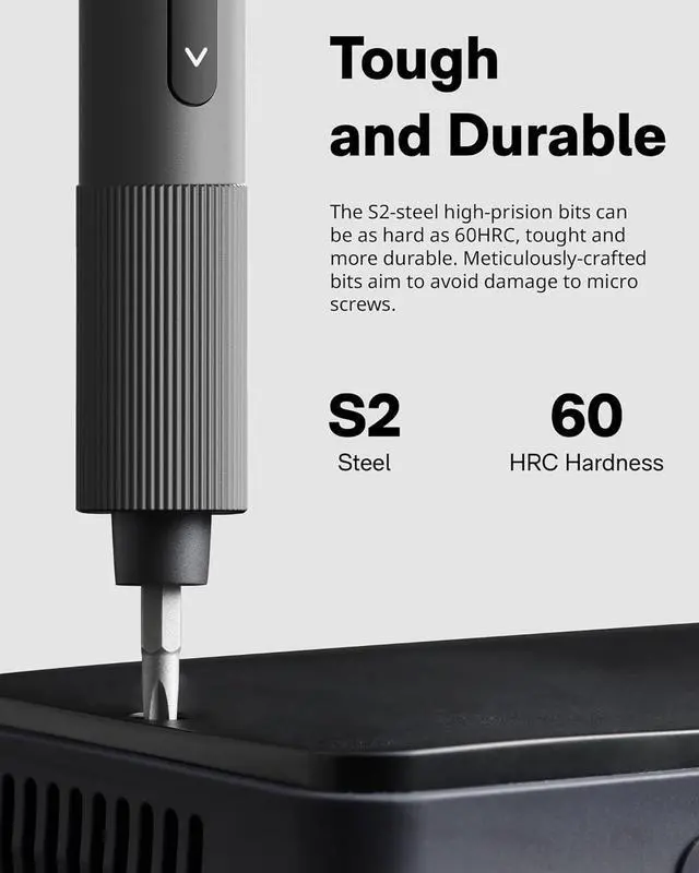 Alt view image 3 of 7 - Electric Precision Screwdriver Set 25 in 1 Magnetic Small Screwdriver Set Mini Electric Screwdriver Set for Eyeglasses Electronics Watches Phones Laptops Cameras Repair Kit