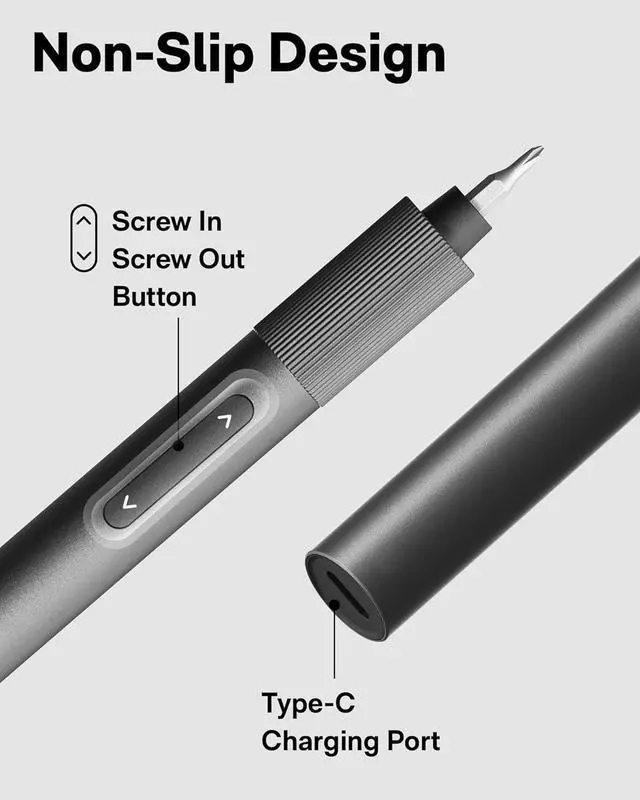 Alt view image 5 of 7 - Electric Precision Screwdriver Set 25 in 1 Magnetic Small Screwdriver Set Mini Electric Screwdriver Set for Eyeglasses Electronics Watches Phones Laptops Cameras Repair Kit