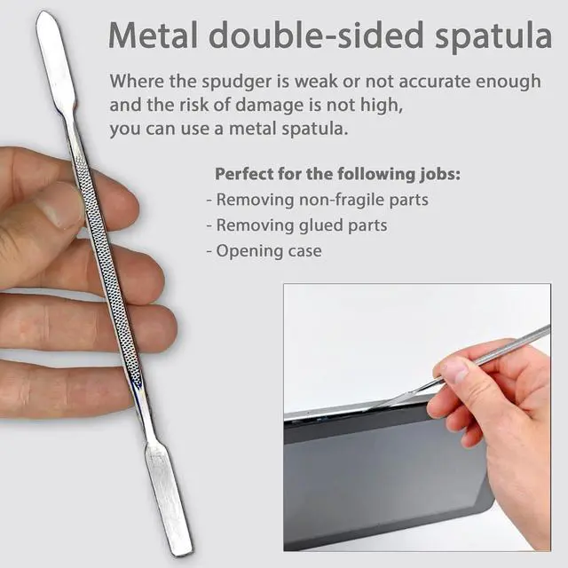 Alt view image 7 of 7 - Opening Pry Tools Kit with ESD Spudgers Anti-Static Brush Metal Spudger for Disassembling and Repair Laptop Game Console Computer