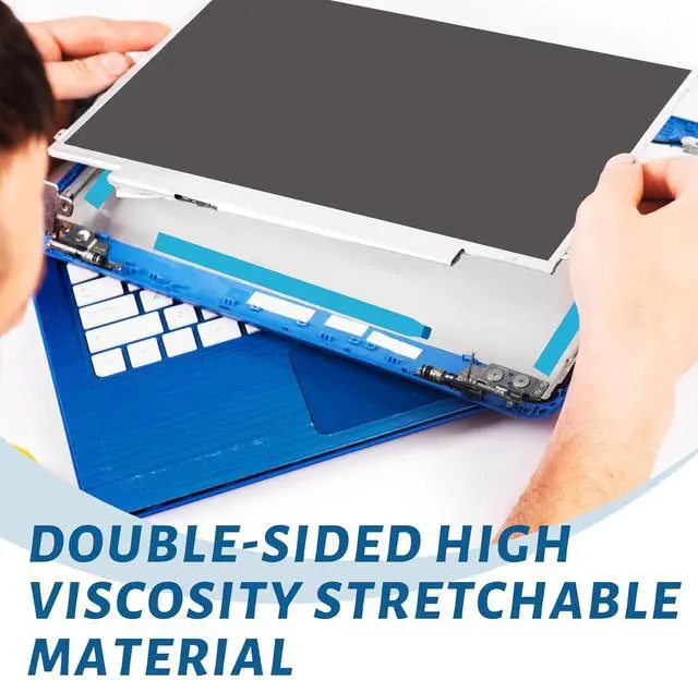 Alt view image 4 of 7 - 10pcs Laptop Screen Double Sided Tape Replacement for Laptop LCD LED Screen - Easy To Pull Adhesive Pull Tab Stretch Tape for Tablets Mobile Phone Laptop LCD Screen Case Repair (No Handle 220mm)