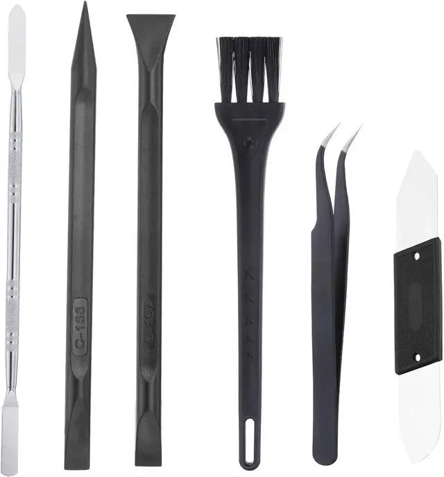 Alt view image 3 of 6 - 18 and 1(Type A) Spudger Crowbars Opening Pry Tool Set Curved Pry Blade Electronics Repair Tools Kit for Cellphone Laptop PC Tablet