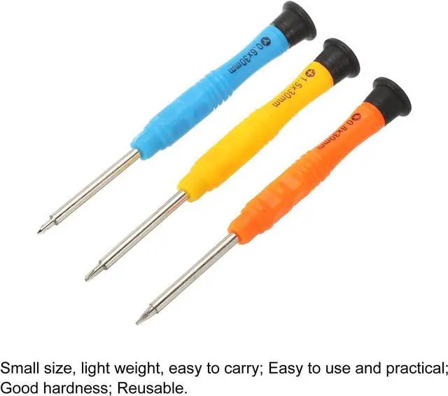 Alt view image 4 of 5 - Phone Pry Opening Tools Screwdriver Spudger Kit Set 8 in 1 for Cellphone Mobile Phone Laptop PC Repair(P1.5 Y0.6 T0.8)