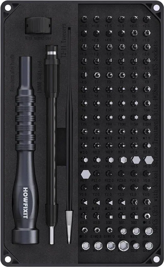 Main image of PRO MAX 106-in-1 Screwdriver Set for Repair Electronics Disassembly Laptop Game Console Smartphone iPhone Macbook PC Camera Watch etc