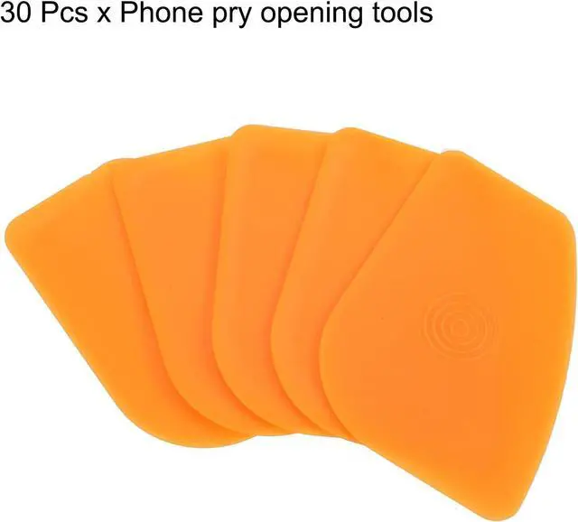 Alt view image 3 of 7 - 30pcs Thin Phone Pry Opening Tools Plastic Dual Ends Spudger for PC Tablet Laptop Disassemble Repair Tool Kit Orange