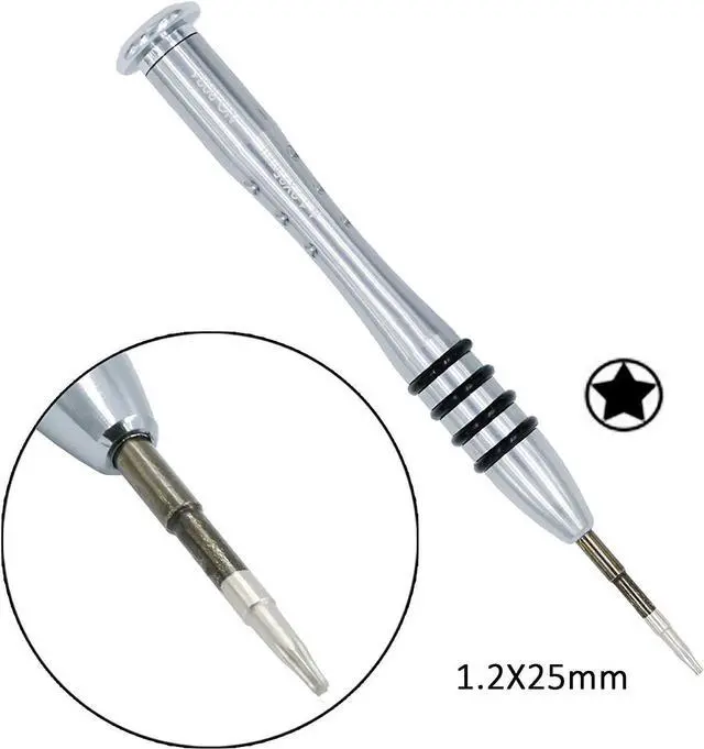 Alt view image 4 of 6 - 6 Pieces Screwdriver Tool Kit 1.2mm 5-Point P5 Pentalobe + 6-Point T5 Torx + 1.5mm PH000 Phillips Screwdriver for Repair MacBook Air 13 15and Pro Retina Display