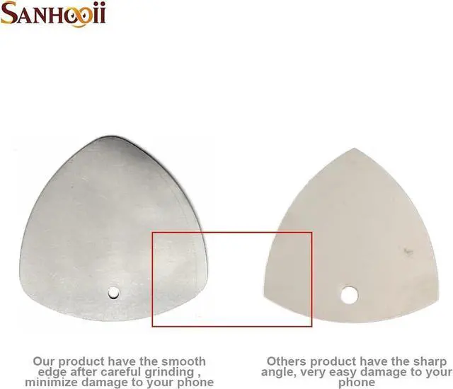 Alt view image 3 of 6 - 10pcs Metal Triangle Mobile Phone Repair Tools Kit Tablet Laptop Smartphone Disassemble Teardown Opener Repairing Opening Tool (Metal 10 pcs)