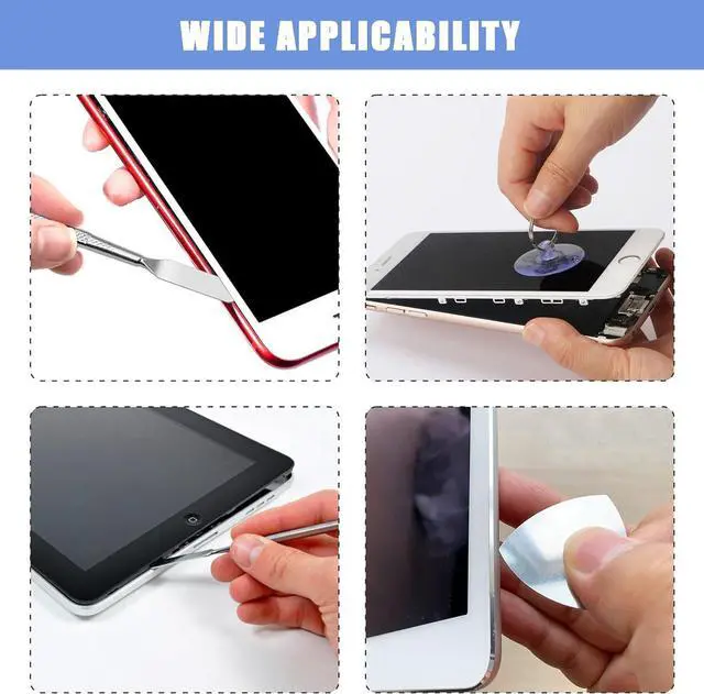 Alt view image 7 of 7 - 11 pcs Repair tool kit Pry Tool Kit Opening Tool Ultra-Thin Prying Open Tool for iPhone Laptop iPad MacBook Tablet Computer Watch Electronics Repair