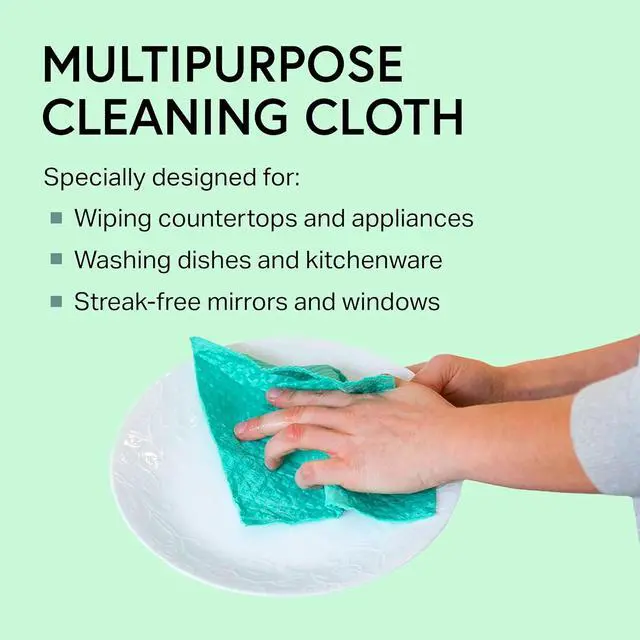 Alt view image 2 of 7 - Swedish Dishcloth Cellulose Sponge Cloths C Bulk 10 Pack of Eco-Friendly No Odor Reusable Cleaning Cloths for Kitchen C Absorbent Dish Cloth Hand Towel (10 Dishcloths C Assorted)