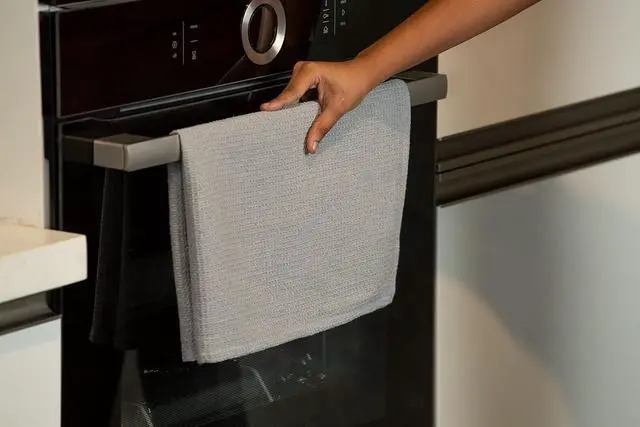 Alt view image 7 of 7 - Kitchen Towels and Dishcloths Set - Pack of 6 Cotton Dish Cloths 18x 28 Soft Hand for Kitchen Tea Towels Premium Quick Drying Cleaning Grey