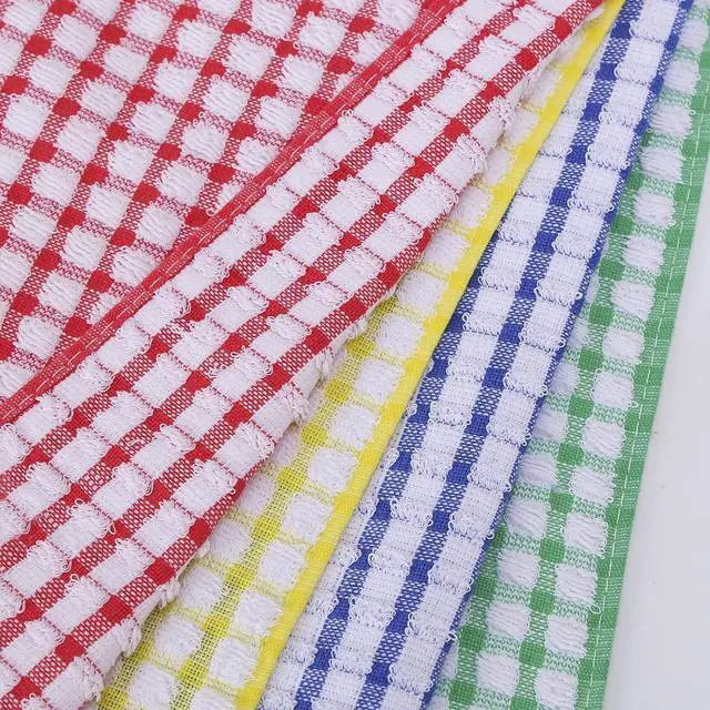 Alt view image 4 of 7 - Dish Towels for Kitchen 15x26 Inches Pack of 8 Cotton Kitchen Towels for Drying Dishes Absorbent Bar Mop Towels (Multi 15x26 inches)