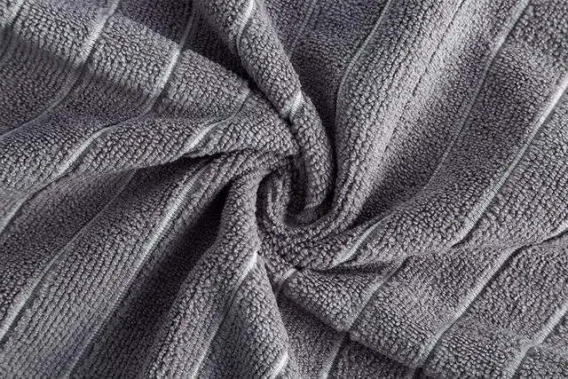 Alt view image 7 of 7 - Microfiber Kitchen Towels and Dishcloths Set 26 X 18 Inch and 12 X 12 Inch Set of 12 Lint Free Dish Towels for Drying Dishes Gray and White