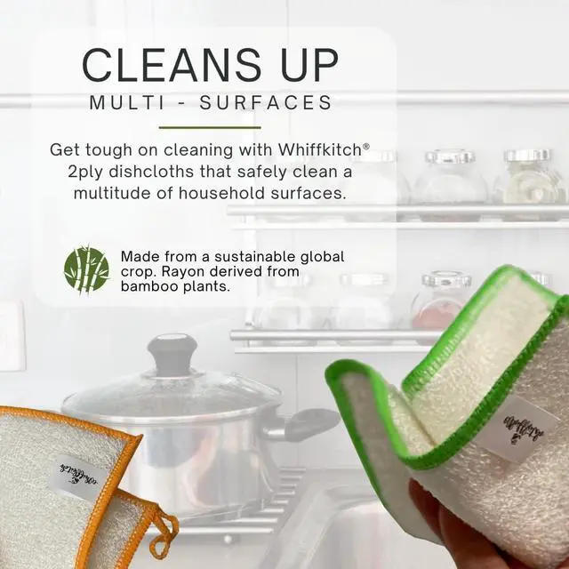 Alt view image 3 of 7 - Dishcloths & Towels for Kitchen Drying Durable Absorbent Washcloths Non-Scratch Hygienic Multi-Surface Cleaning 6x7 Inches Multi Color 6 Pack