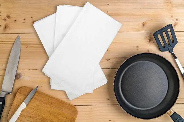 Alt view image 7 of 7 - Aunti Ems Kitchen Flour Sack Dish Towels - Natural Cotton for Embroidery and Drying Glass Hand Dinnerware - Plain Thick Zero-Lint - Highly Absorbent - Set of 13 27 x 27 Inch White