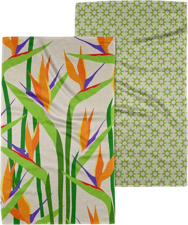 Main image of Kitchen Towels - Quick Dry Microfiber Cloth Dish Towels for Kitchen Drying - Premium Quick Dry Towel (Paradise Play 18 x 30 (2-Pack Set))