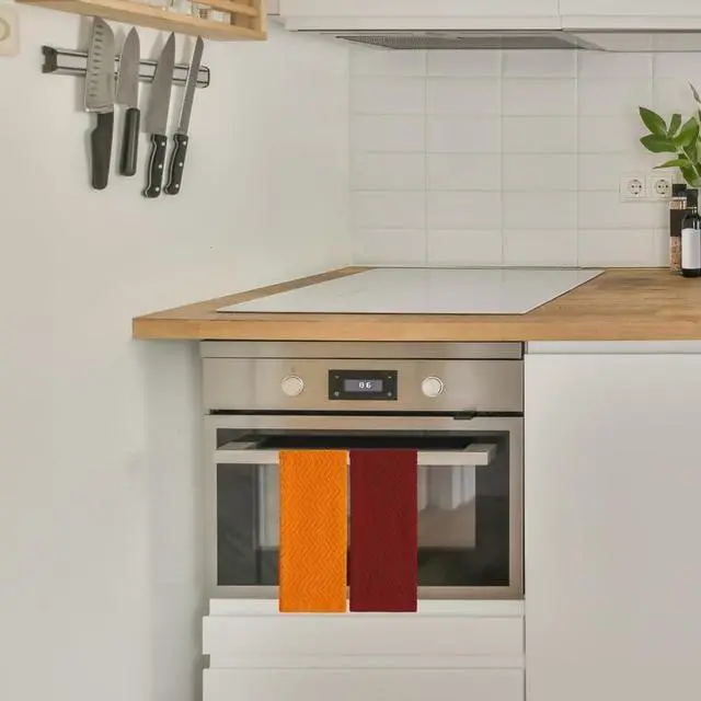 Alt view image 3 of 6 - 100% Cotton Kitchen Towels 15 x 25 Absorbent Dish Towels [Premium Quality 400 GSM] Fall Set (Pack of 4)