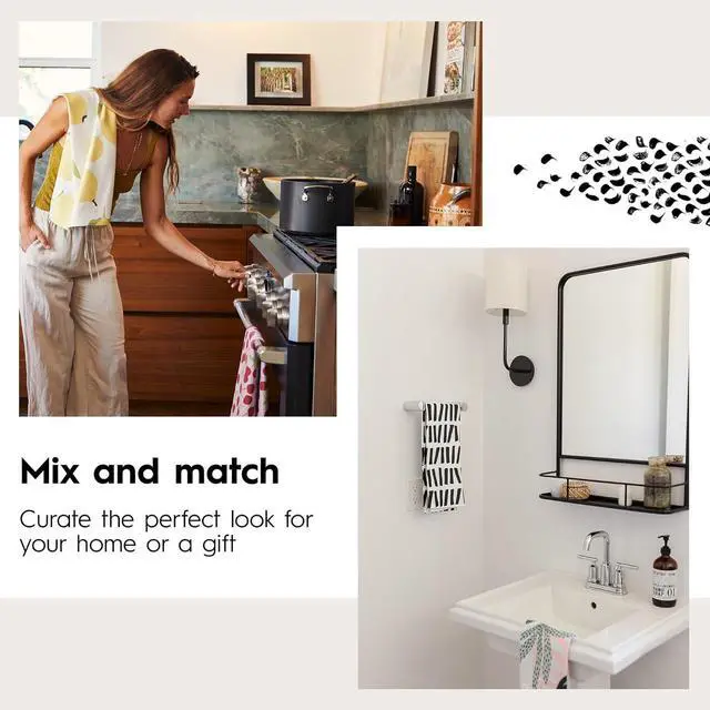 Alt view image 5 of 6 - Kitchen Dish Cloths - Quick Dry Dishcloths for Kitchen - Premium Dish Rags with Geoweave - 3-Pack Set (Tiny Petals)