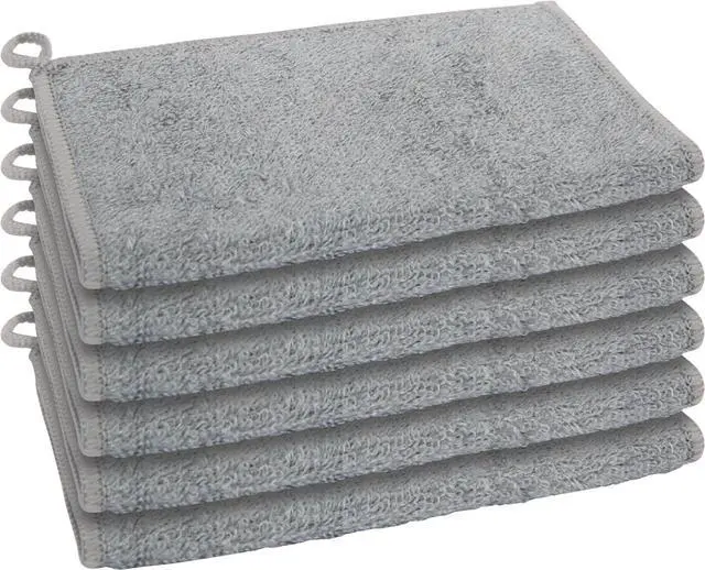 Main image of Bambou Odor-Free Kitchen Washcloths - Natural Kitchen Dish Cloths 91% Bamboo-Derived Rayon Cellulose Fiber Reusable Absorbent Hygienic Fast Dry Durable Non-Scratch Lint-Free - 6 pcs 7x9
