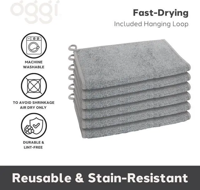 Alt view image 6 of 7 - Bambou Odor-Free Kitchen Washcloths - Natural Kitchen Dish Cloths 91% Bamboo-Derived Rayon Cellulose Fiber Reusable Absorbent Hygienic Fast Dry Durable Non-Scratch Lint-Free - 6 pcs 7x9