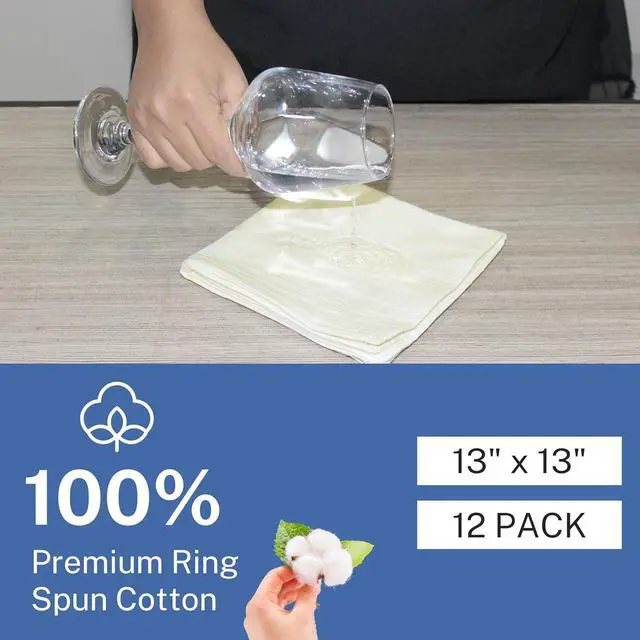 Alt view image 6 of 7 - Dish Cloths Cotton| Kitchen Wash Cloth | Shop Towels Absorbent and Lint Free Flour Sack| Dishcloths for Kitchen Washing Dishes| Thick Absorbent Quick Dry Dish Rags | 12 Pack 13x13 Natural