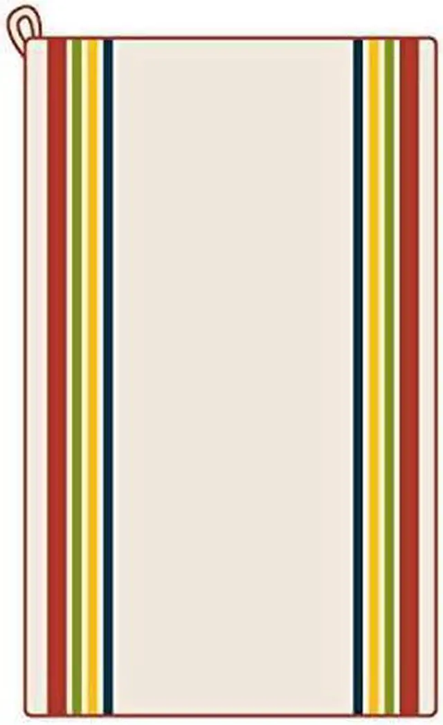 Alt view image 2 of 3 - Aunt Marthas 18-Inch by 28-Inch Package of 3 Vintage Dish Towels Cotton Multi Striped MultiStripe