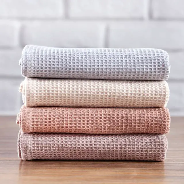 Alt view image 4 of 6 - Dish Towel Set 100% Cotton Waffle Weave Kitchen Towels 4 Pieces Super Absorbent (17 x 25 Inches Set of 4)