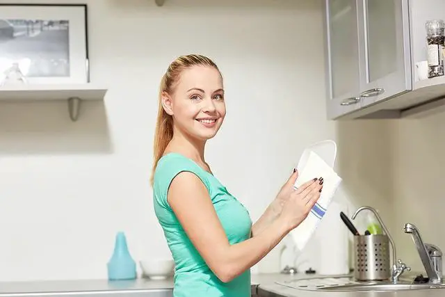 Alt view image 3 of 5 - RIVERSTREAM Dish Towels - 100% Cotton 14 x 25 Inches Super Absorbent Reusable Cleaning Kitchen Dish Towels Set (Blue 15-Pack)