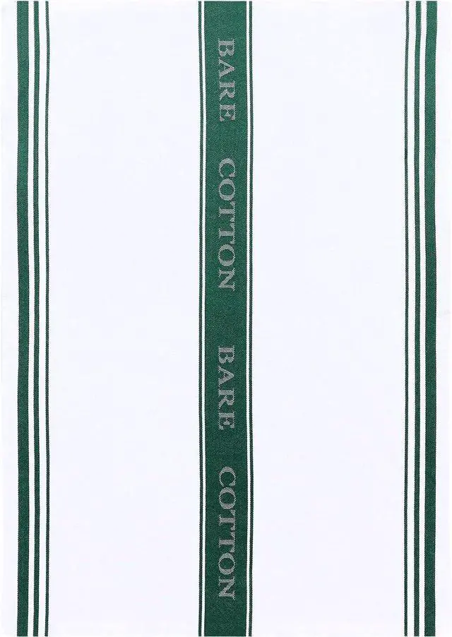 Alt view image 4 of 6 - Classic Value Pack Kitchen Dish Towels/Tea Towels/Dishcloth - 100% Cotton Low Lint Professional Grade Kitchen Dish Towels Green- Striped - Set of 3
