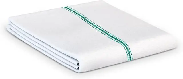 Alt view image 5 of 6 - Classic Value Pack Kitchen Dish Towels/Tea Towels/Dishcloth - 100% Cotton Low Lint Professional Grade Kitchen Dish Towels Green- Striped - Set of 3