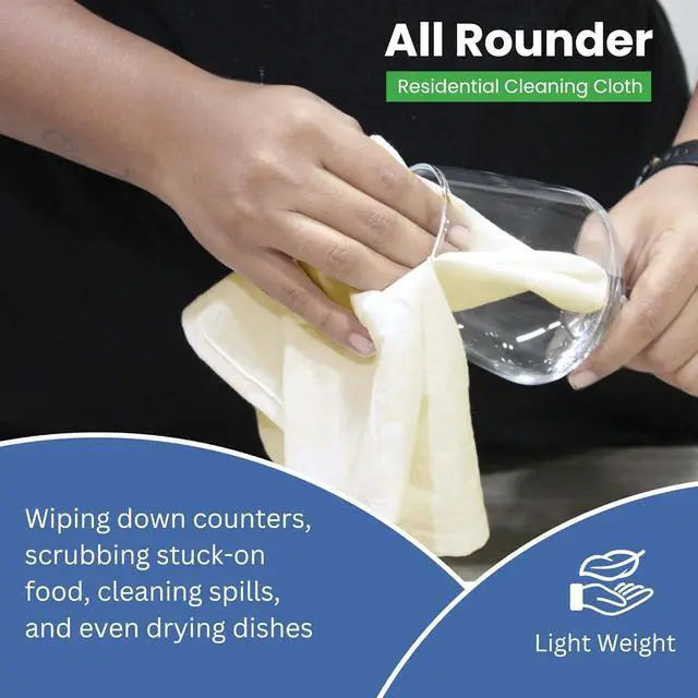 Alt view image 4 of 7 - Dish Cloths Cotton| Kitchen Wash Cloth | Shop Towels Absorbent and Lint Free Flour Sack| Dishcloths for Kitchen Washing Dishes| Thick Absorbent Quick Dry Dish Rags | 12 Pack 13x13 Natural