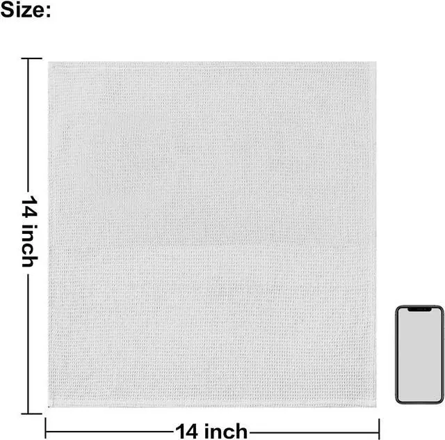 Alt view image 2 of 7 - Dish Towels Set 100% Cotton Waffle Weave Kitchen Towels 6 Pack 14 x 14 Inches Dish Towels for Kitchen Super Absorbent for Drying and Cleaning (Khaki Light Gray Dark Grey)