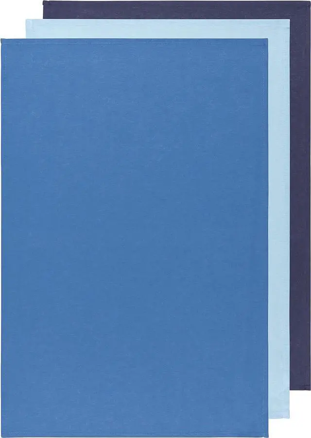 Alt view image 2 of 5 - Floursack Kitchen Dish Towels Moon/Cool Blue/Indigo 20 x 30in Set of 3 1 ea (911421aa)