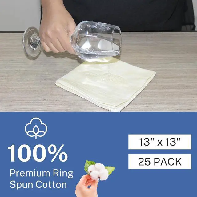 Alt view image 6 of 7 - Dish Cloths Cotton| Kitchen Wash Cloth | Shop Towels Absorbent and Lint Free Flour Sack| Dishcloths for Kitchen Washing Dishes| Thick Absorbent Quick Dry Dish Rags | 25 Pack 13x13 Natural