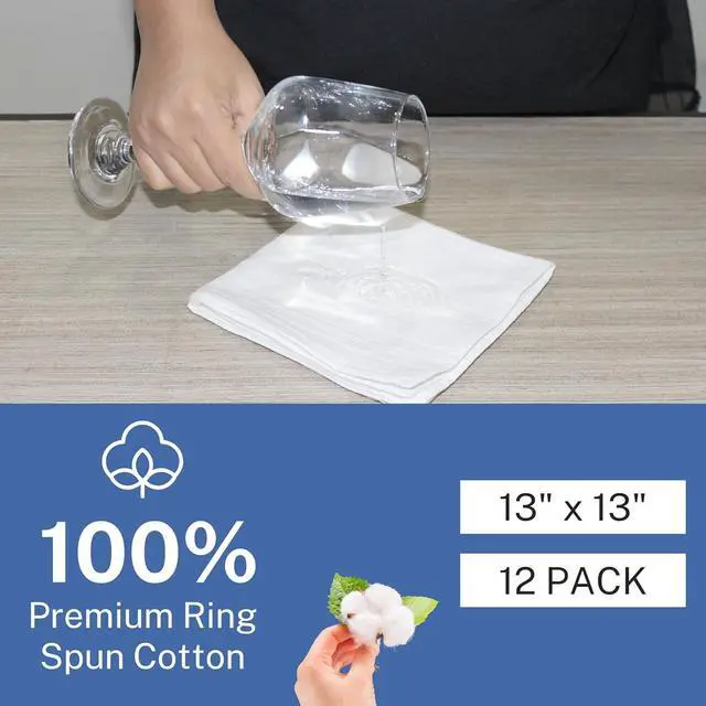 Alt view image 6 of 7 - Dish Cloths Cotton| Kitchen Wash Cloth | Shop Towels Absorbent and Lint Free Flour Sack| Dishcloths for Kitchen Washing Dishes| Thick Absorbent Quick Dry Dish Rags | 12 Pack 13x13 White