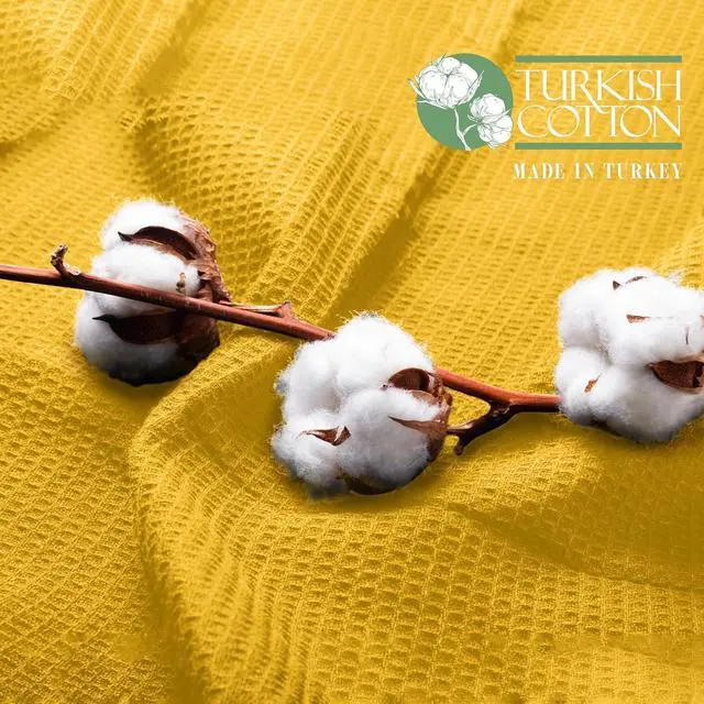 Alt view image 7 of 7 - 100% Turkish Cotton 6-Pack Waffle Premium Kitchen Towels - Quick Drying and Super Absorbent Kitchen Dishcloth Towels Ultra Soft Multi-Purpose Cleaning Towels 16 x 25 Gold