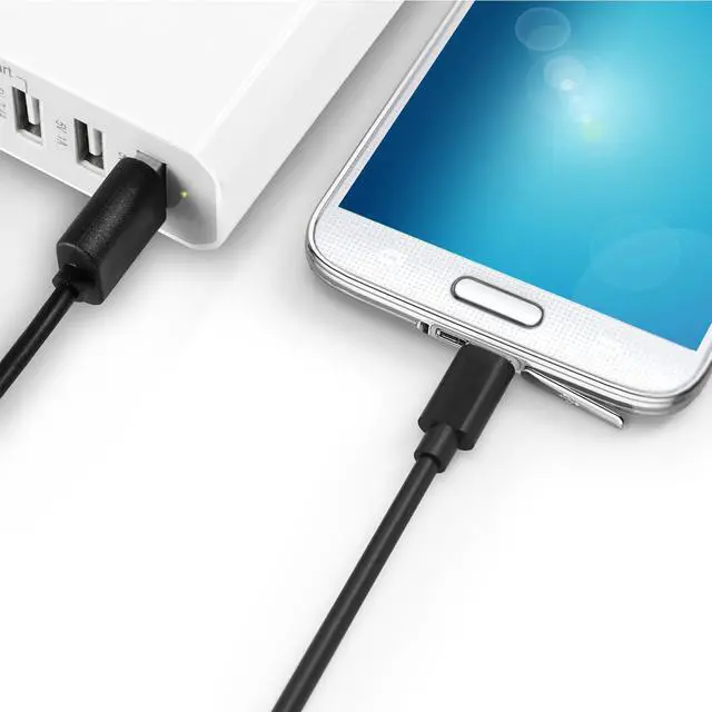 Alt view image 3 of 6 - Short Micro USB Cable 10 Pack 0.5FT USB 2.0 Cables Black