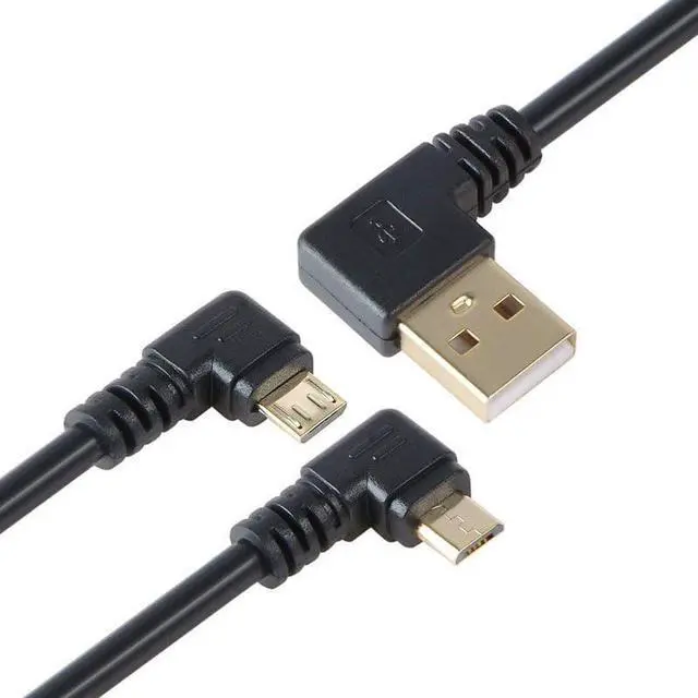 Alt view image 7 of 7 - USB to Micro USB Cable 6Inch Right Angle Short USB Micro Cord 90 Degree Fast Charging Cable with Gold Plated Connectors for  Galaxy S7/S6/S5 Kindle Fire TV Stick More (3-Pack)