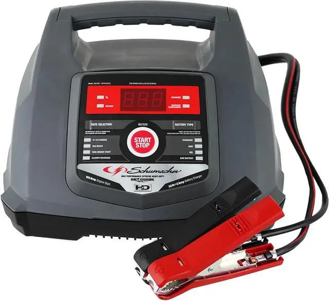 Main image of Fully Automatic Car Battery Charger & Engine Starter - 6V / 12V Battery Charger & Maintainer - for Standard AGM Gel & Deep-Cycle Batteries - Reverse Hook-Up Protection - SC1281