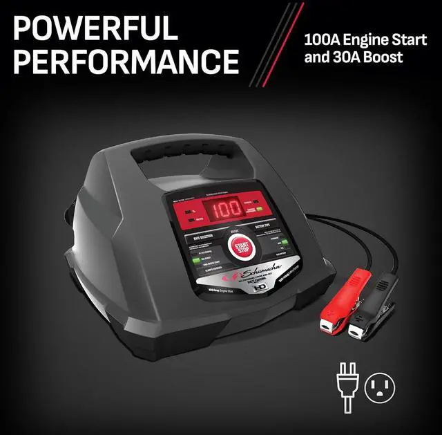 Alt view image 3 of 7 - Fully Automatic Car Battery Charger & Engine Starter - 6V / 12V Battery Charger & Maintainer - for Standard AGM Gel & Deep-Cycle Batteries - Reverse Hook-Up Protection - SC1281