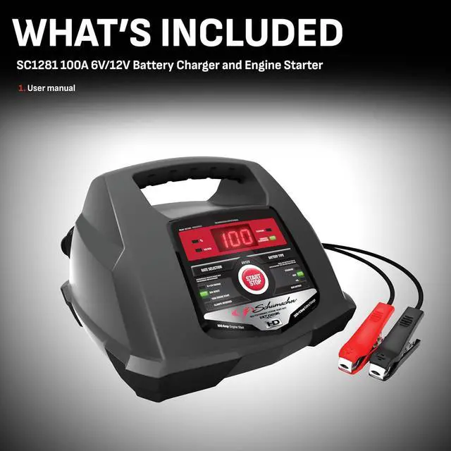 Alt view image 5 of 7 - Fully Automatic Car Battery Charger & Engine Starter - 6V / 12V Battery Charger & Maintainer - for Standard AGM Gel & Deep-Cycle Batteries - Reverse Hook-Up Protection - SC1281