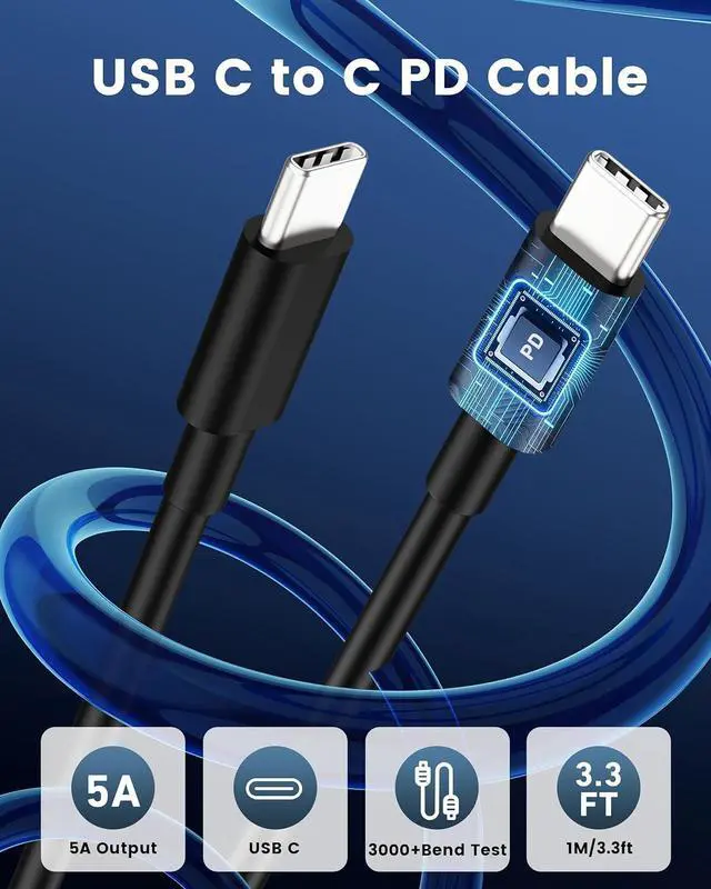 Alt view image 5 of 7 - 67W 3-Port Super Fast Type C Car Charger USB C for  Galaxy S25 S24 S23 S22 S21 Ultra iPhone 16/15 Pro Max Pixel Android PD/QC Car Phone Adapter Accessories for Men Women + 3FT USB-C Cable