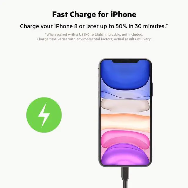 Alt view image 2 of 6 - 20 Watt USB C Car Charger with Fast Charging for  iPhone 14 13 iPad Pro  Galaxy S22 Ultra & More (Cable Not Included) - Black