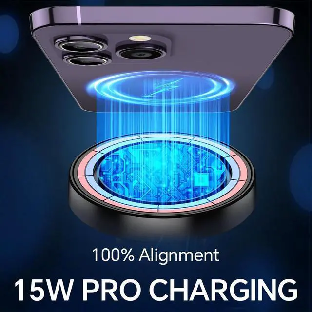 Alt view image 3 of 7 - for MagSafe Car Mount ChargerStronger Magnets iPhone Magnetic Wireless Car ChargerDashboard+Vent for Magsafe Charger Cell Phone Car Mount for iPhone 16 Pro Max 15 14 13 12 MagSafe Cases