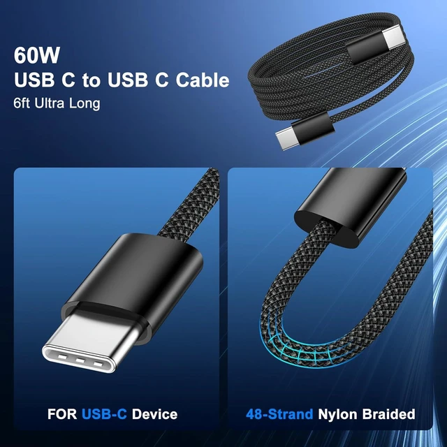 Alt view image 5 of 7 - Car Charger for iPhone 17 16 15 Pro Max 4-Port Cigarette Lighter Adapter USB C & USB A Car Phone Charger Fast Charging Voltmeter for Galaxy S25 S24 S23 A15 A54 Android 6ft USB C to C Cable