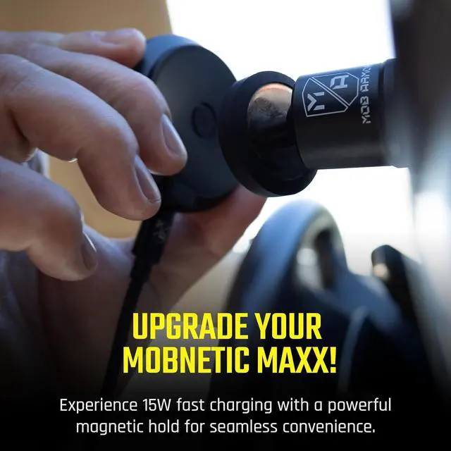 Alt view image 3 of 7 - Flex Magnetic Wireless Charger - Magnet Phone Charger for Car, Wireless Charging Station for iPhone & Android, Jeep & Truck Accessories