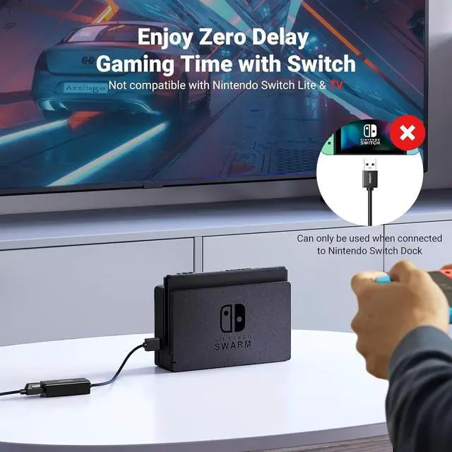 Alt view image 3 of 7 - USB to Ethernet Adapter 10/100 Mbps Network Adapter with AX88772D Chip RJ45 Wired LAN Dongle for Laptop Compatible with Nintendo Switch MacBook Chromebook Windows macOS Linux (Not for Wii)