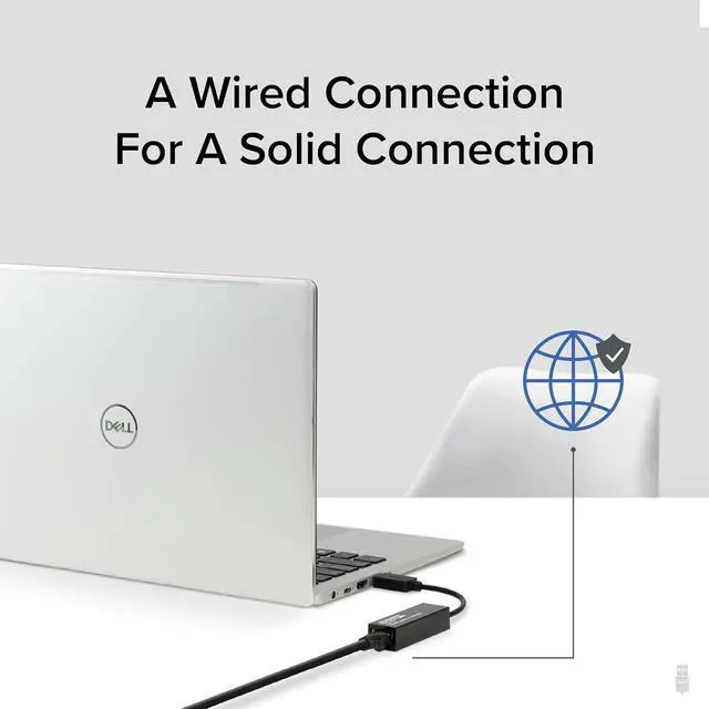Alt view image 4 of 7 - Plugable USB to Ethernet Adapter, USB 3.0 to Gigabit Ethernet, Supports Windows 11, 10, 8.1, 7, XP, Linux, Chrome OS