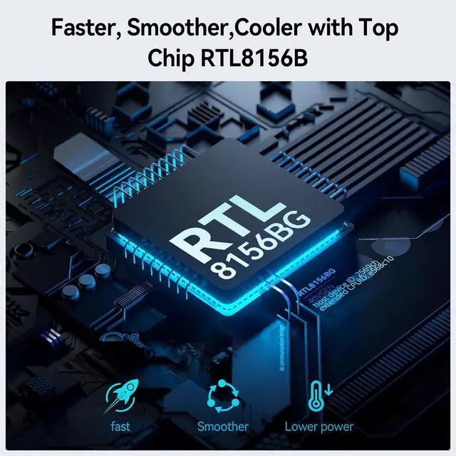 Alt view image 4 of 7 - USB C to Ethernet Adapter 2.5Gbps USB C to RJ45 Ethernet Converter Thunderbolt 4/3 Compatible 2.5G Ethernet Adapter for MacBook iPhone 15/16 Pro Max XPS Surface iPad Pro - Space Gray