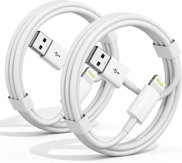 Main image of Car  Carplay Cable 2-Pack 3FT Car Charger Cord [ MFi Certified] USB iPhone Fast Charging Cord for 14/13/12/11/13 Pro/13 Max/X/XS/XR/XS iPad Charger Car Charging Cable (White 3ft)