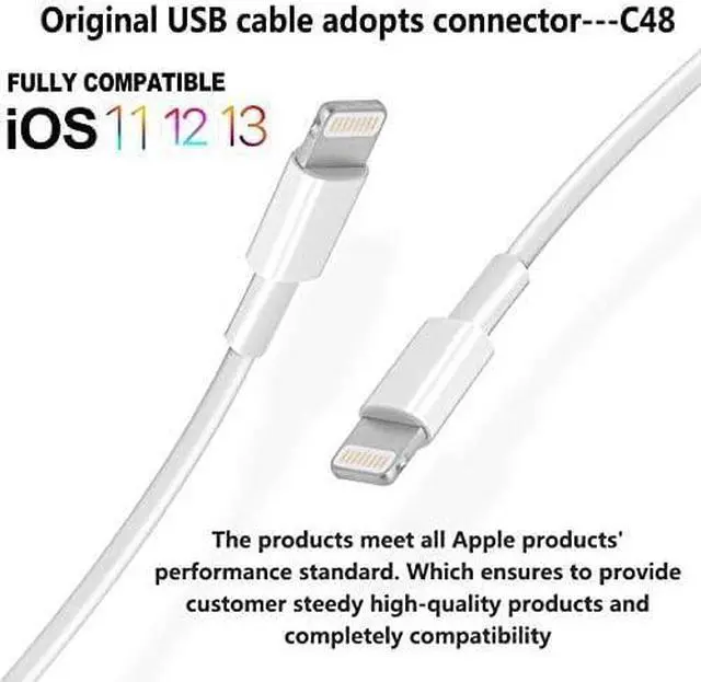Alt view image 4 of 7 - 4Pack [ MFi Certified] Charger Lightning to USB Charging Cable 6FT Cord Compatible iPhone 14/13/12/11 Pro/11/XS MAX/XR/8/7/6s Plus iPad Pro/Air/Mini iPod Touch